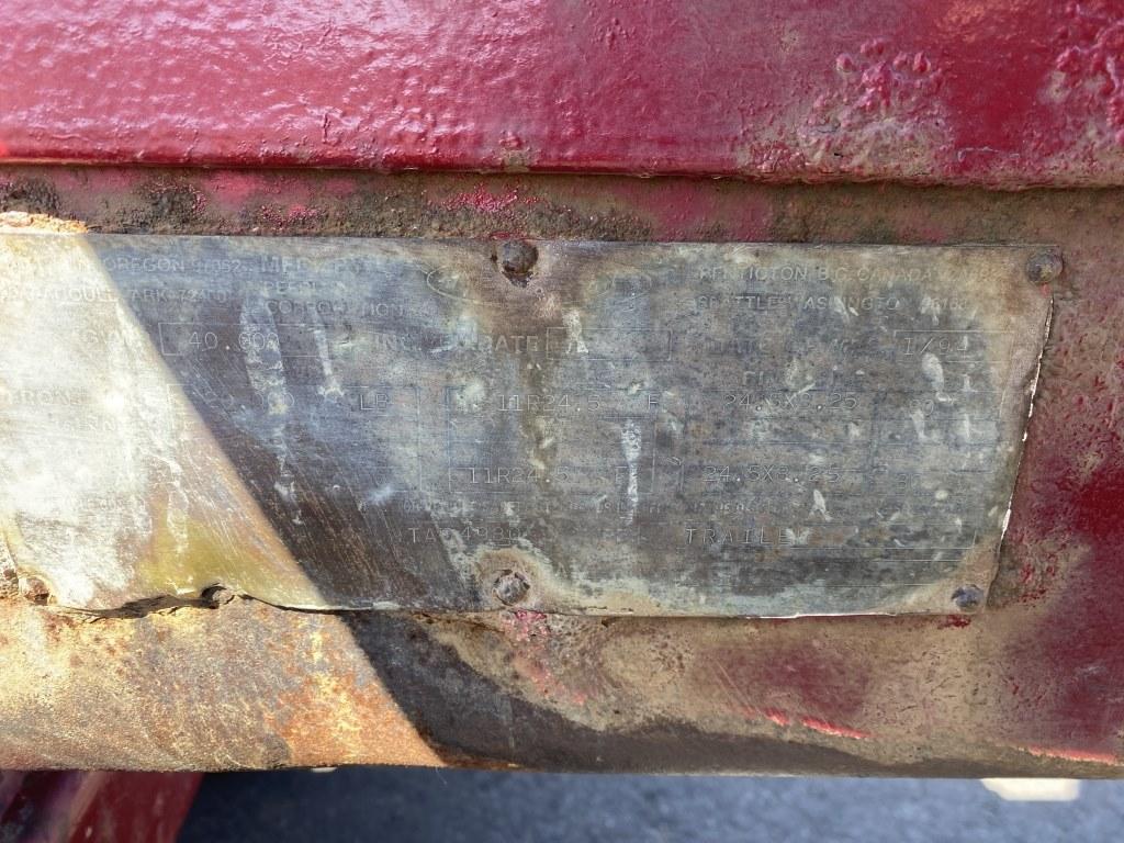 1994 Peerless T/A Pup Log Trailer
