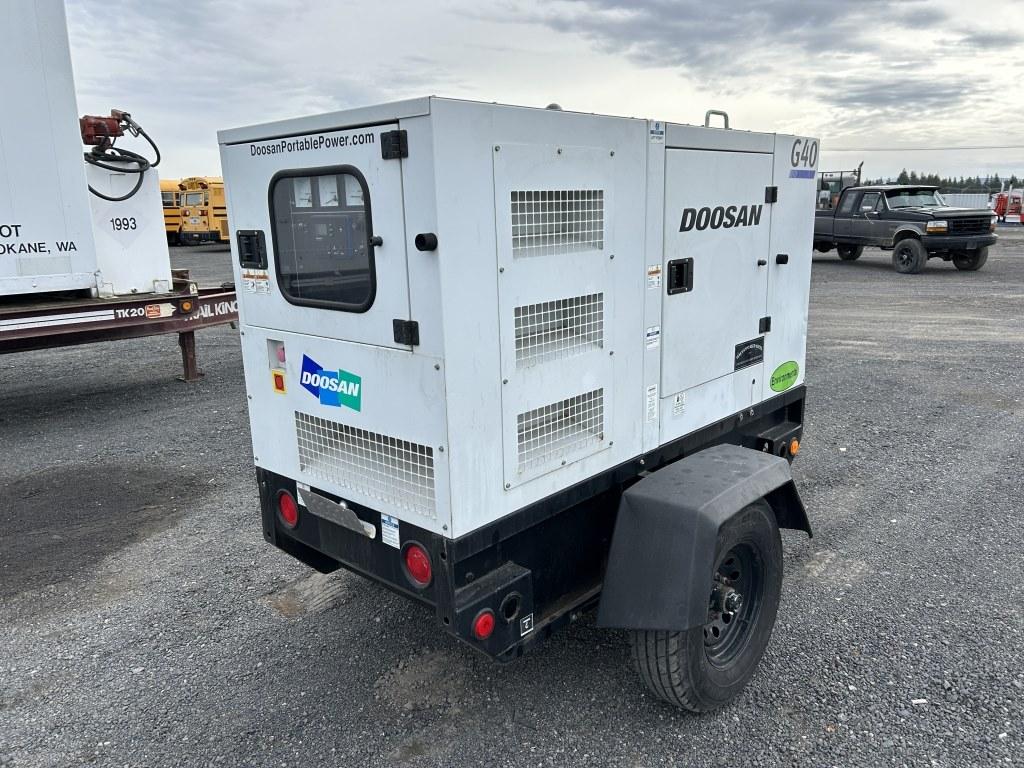 2019 Doosan G40WD0-3A-T4F Towable Generator