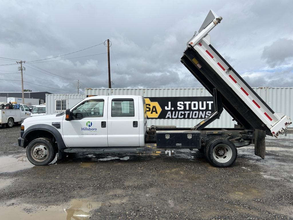 2008 Ford F450 XL SD Crew Cab 4WD Dump Truck