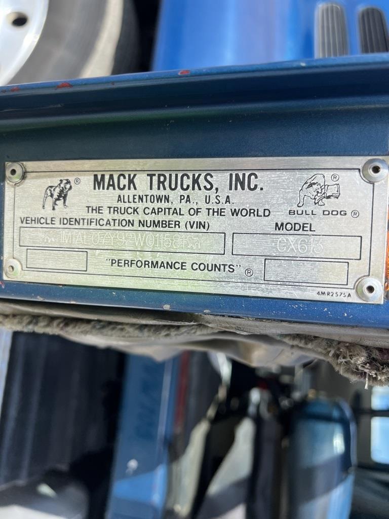 2002 Mack CX613 T/A Truck Tractor