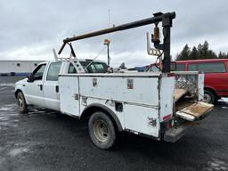 2000 Ford F350 XL SD Crew Cab Utility Truck