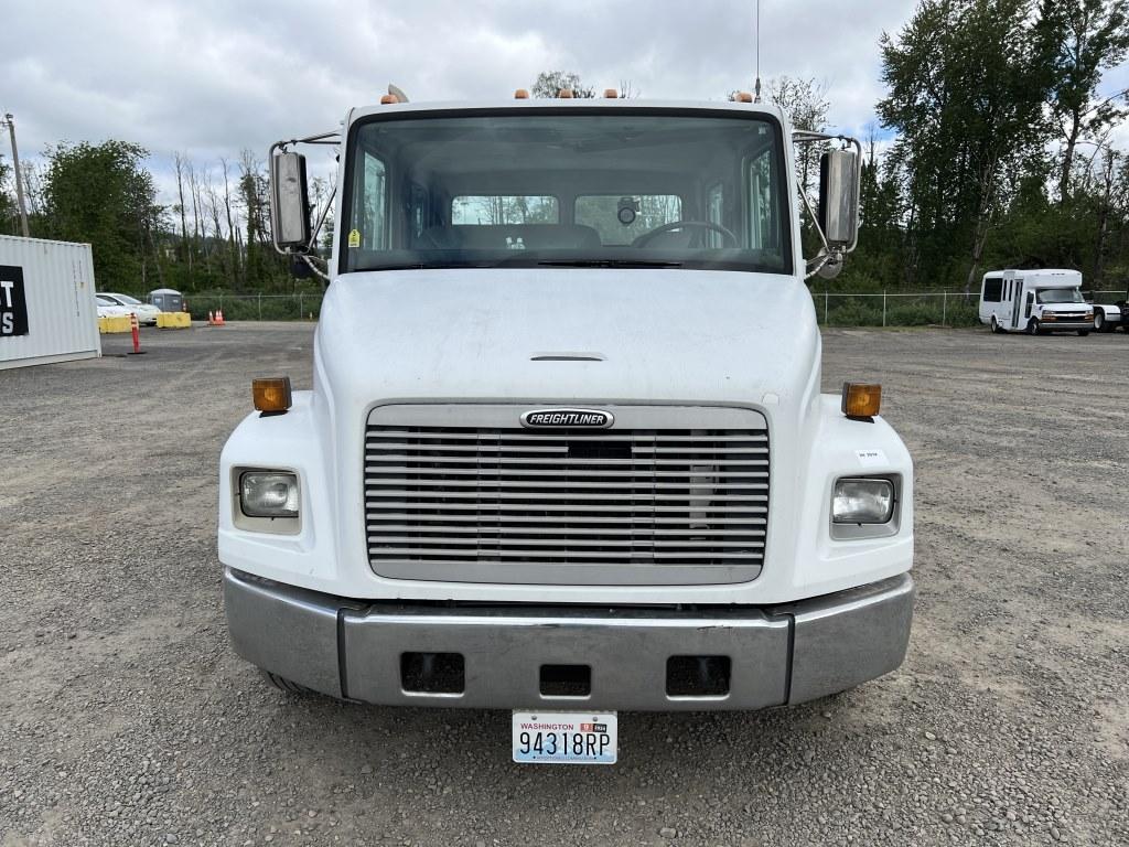 1997 Freightliner FL50 Crew Cab Flatbed Truck