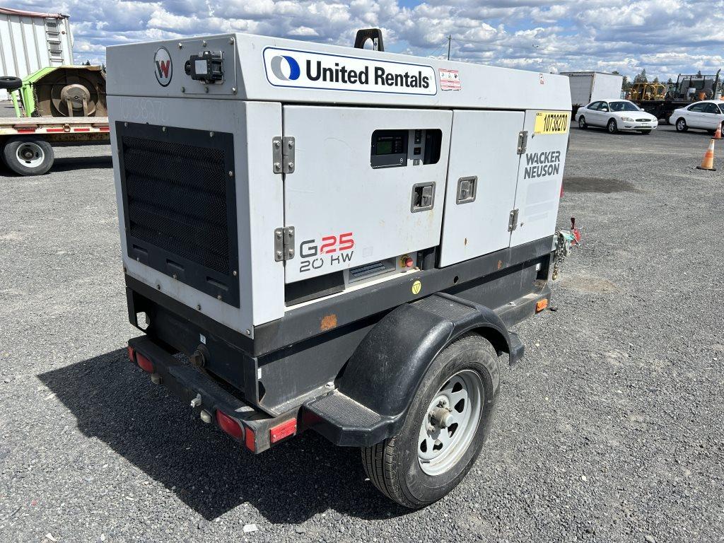 2018 Wacker Neuson G25 T4F Towable Generator