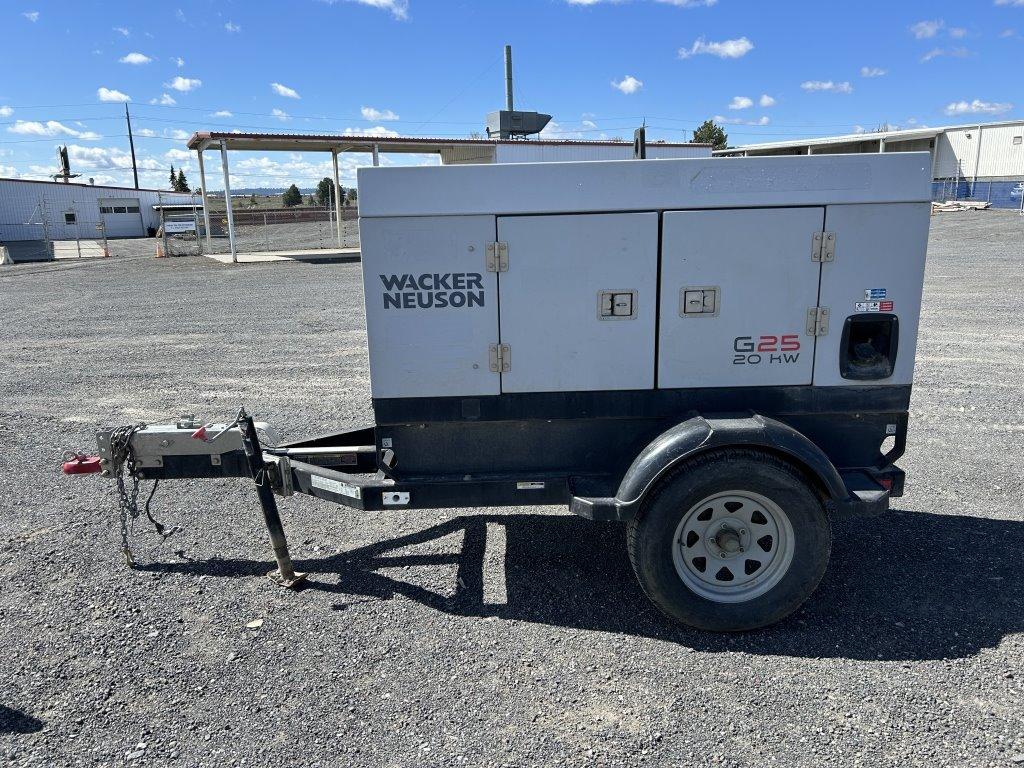 2017 Wacker Neuson G25 T4F Towable Generator