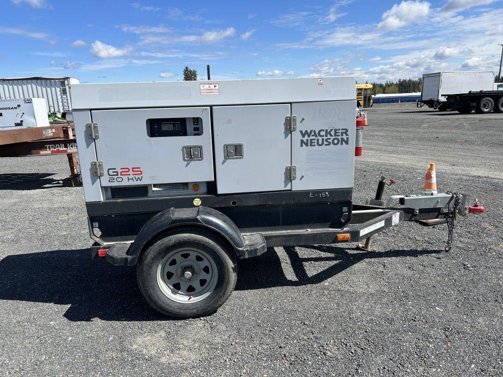 2017 Wacker Neuson G25 T4F Towable Generator