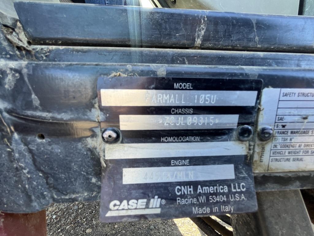 2012 Case 105U Farmall 4x4 Ag Tractor