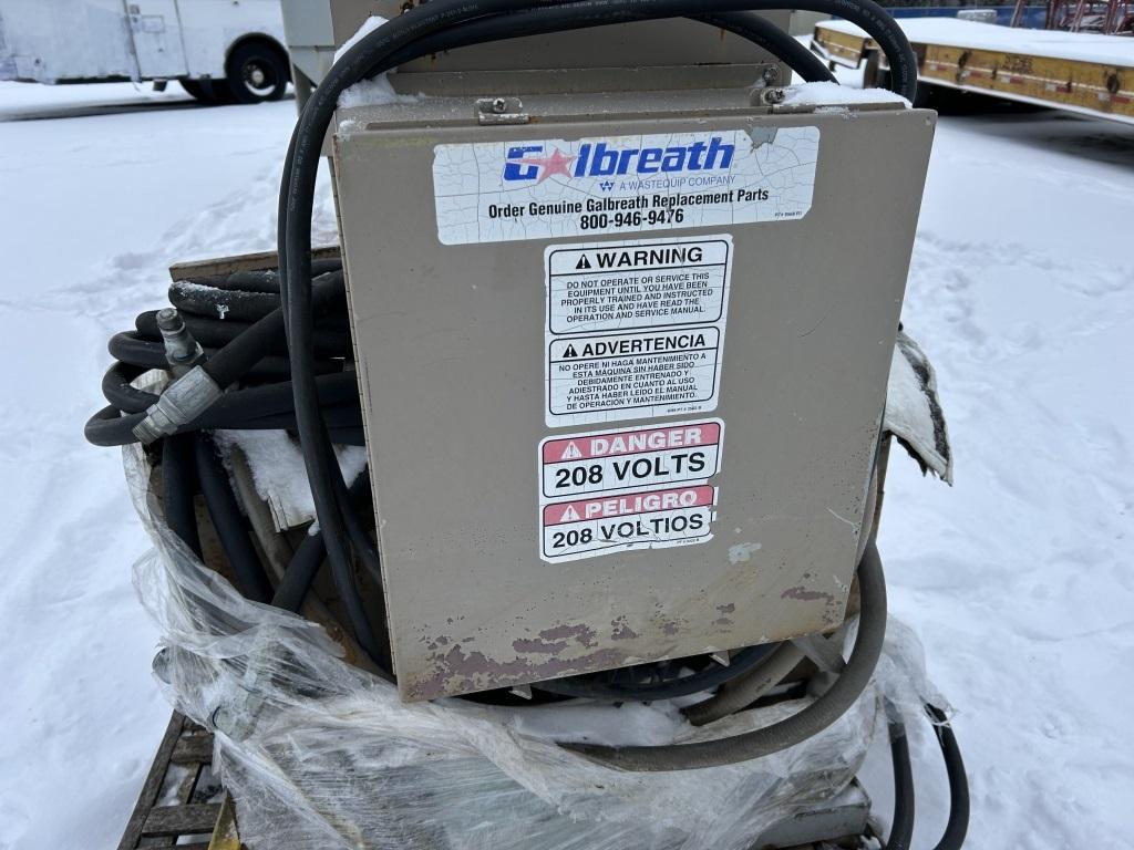 Galbreath 21' Roll Off Trash Compactor