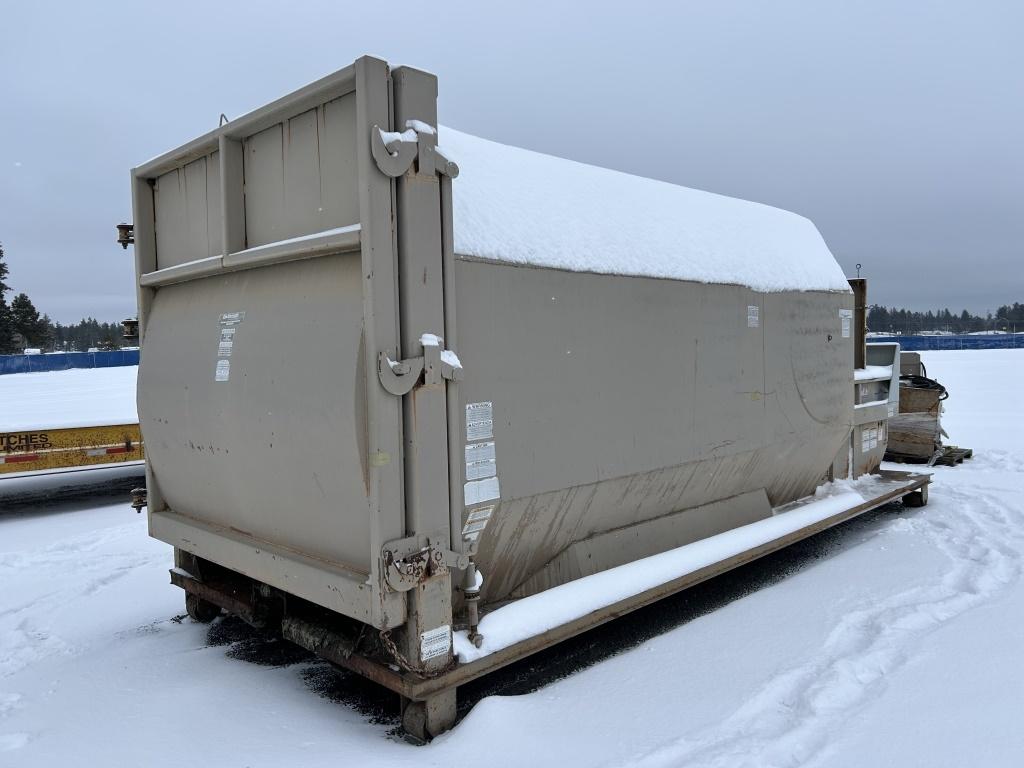 Galbreath 21' Roll Off Trash Compactor