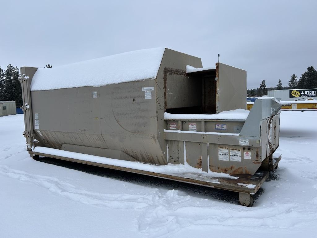 Galbreath 21' Roll Off Trash Compactor