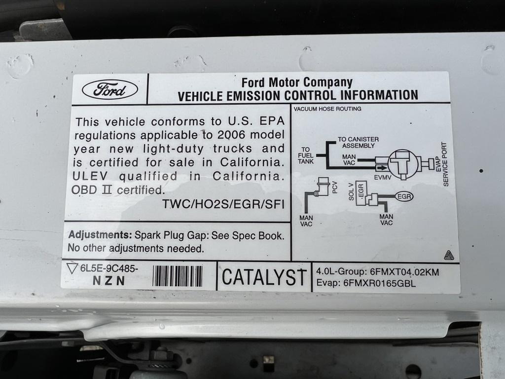 2006 Ford Ranger Super Cab 4X4 Pickup