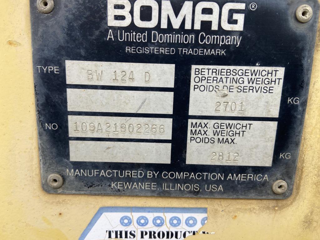 Bomag BW124 D Single Drum Roller