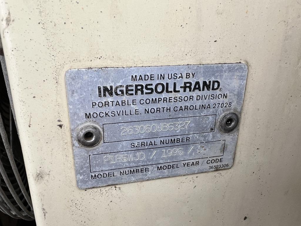 1996 Ingersoll Rand P185WJD Towable Air Compressor