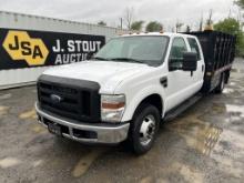 2009 Ford F350 XL SD Crew Cab Flatbed Truck