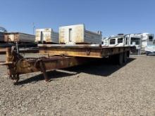 1977 Miller T/A Tilt Deck Equipment Trailer