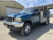 2002 Ford F550 SD 4x4 Service Truck