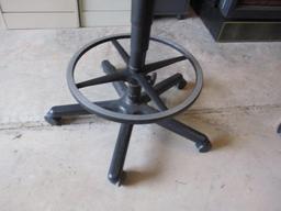 Rolling Bar Height Stool.
