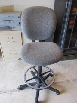 Rolling Bar Height Stool.