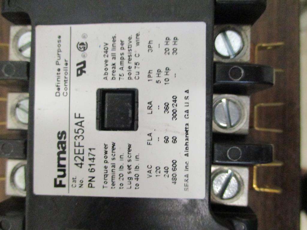 Furnas 120V 3 Pole 60AMP Contactor.
