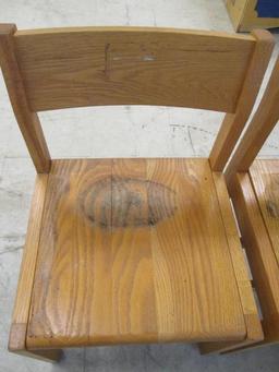 (2) Wood Chairs.
