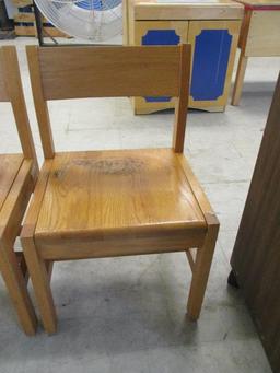 (2) Wood Chairs.