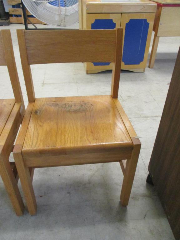(2) Wood Chairs.