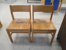 (2) Wood Chairs.