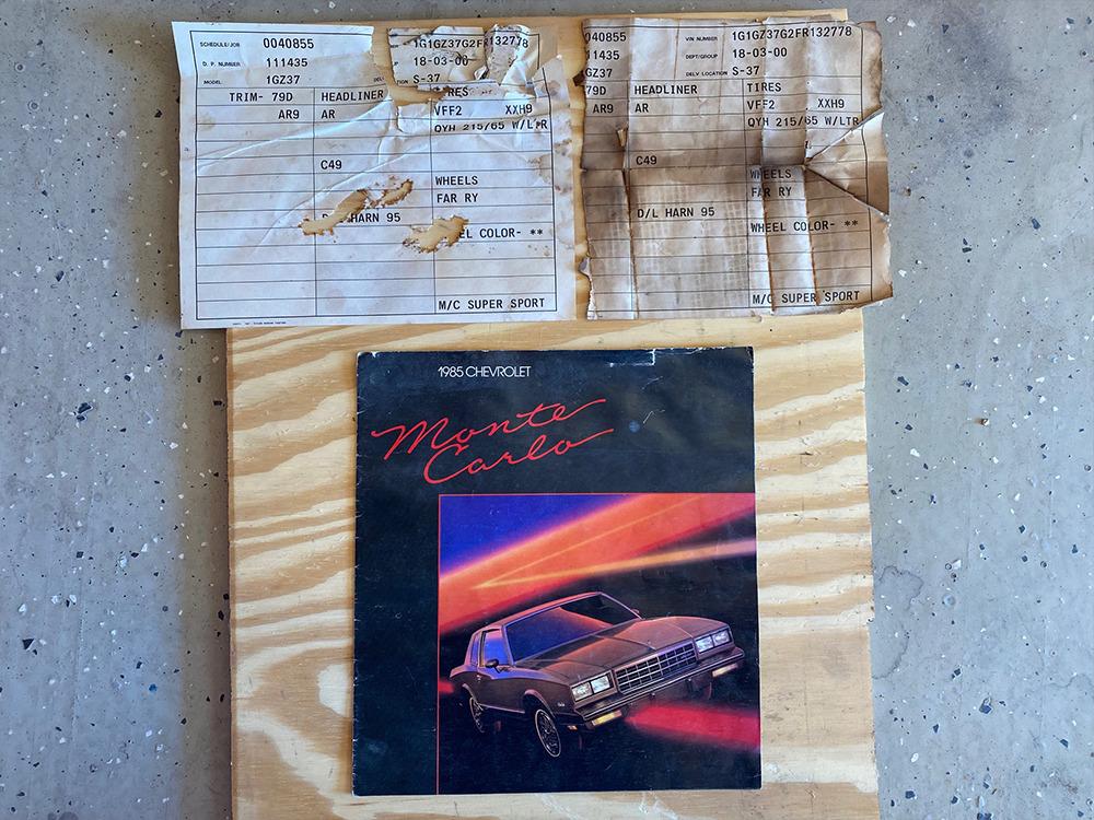 1985 Chevrolet Monte Carlo SS Big Block 4-speed