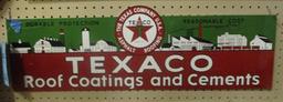 TEXACO ROOF COATINGS AND CEMENT SIGN