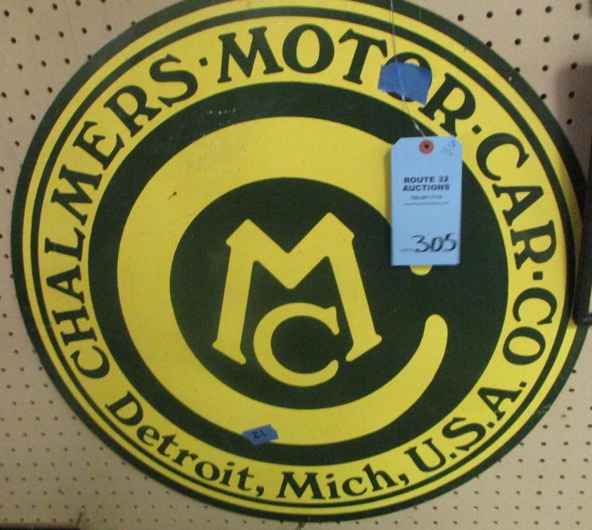 CHALMER'S MOTOR CAR SIGN