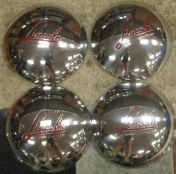 LOT OF 4 LINCOLN HUB CAP COVERS