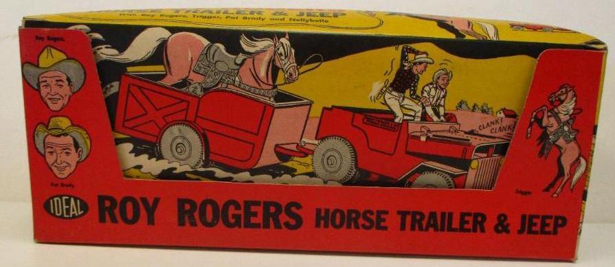 ROY ROGERS AND TRIGGER HORSE TRAILER AND JEEP