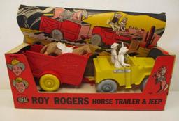 ROY ROGERS AND TRIGGER HORSE TRAILER AND JEEP