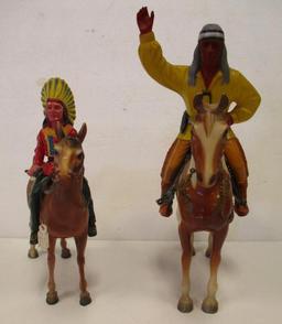2 NATIVE AMERICANS AND HORSES