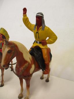 2 NATIVE AMERICANS AND HORSES