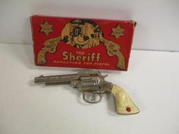 STEVENS VINTAGE SHERIFF TOY PISTOL