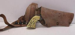 TOY LEATHER HOLSTER WITH DAISY CAP GUN