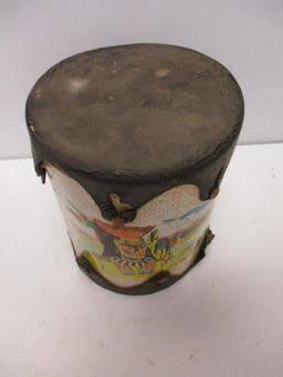 TOY DRUM AND SALT AND PEPPER SHAKERS