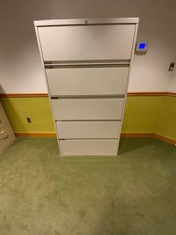 Lot of 2 Metal File Cabinets Hon