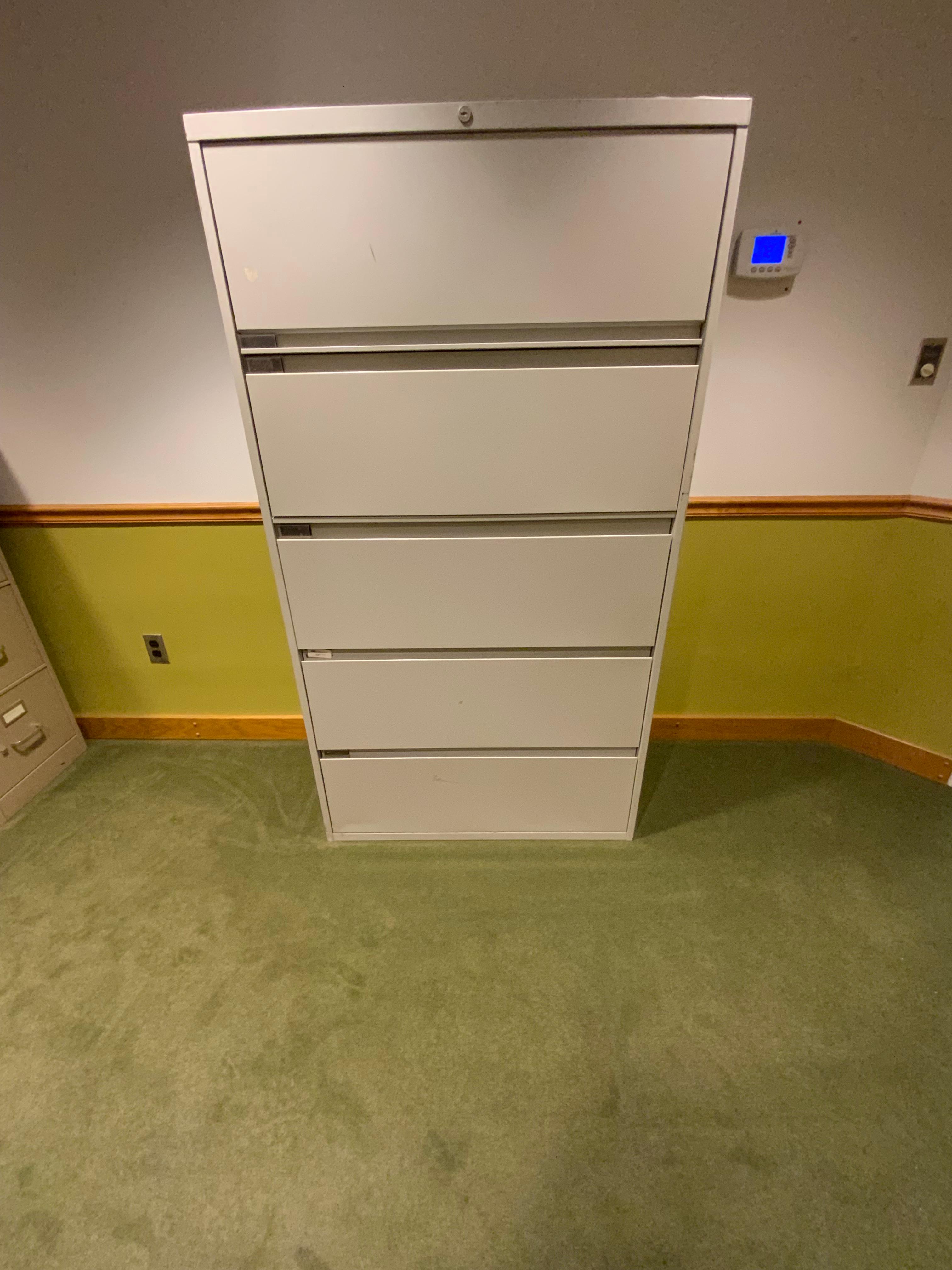 Lot of 2 Metal File Cabinets Hon