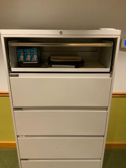 Lot of 2 Metal File Cabinets Hon