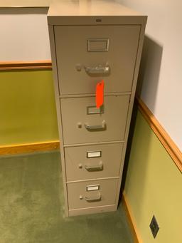 Lot of 2 Metal File Cabinets Hon