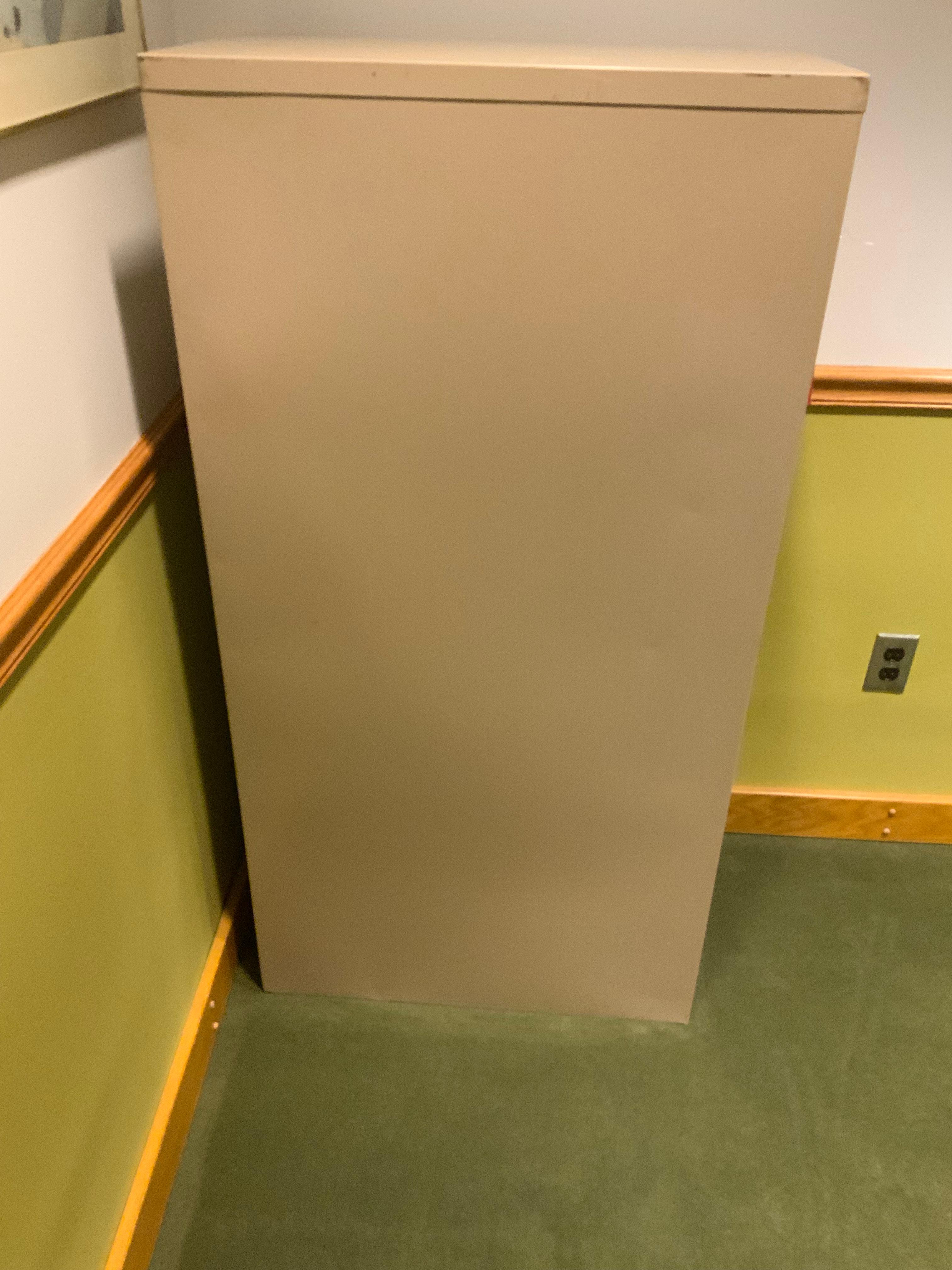 Lot of 2 Metal File Cabinets Hon