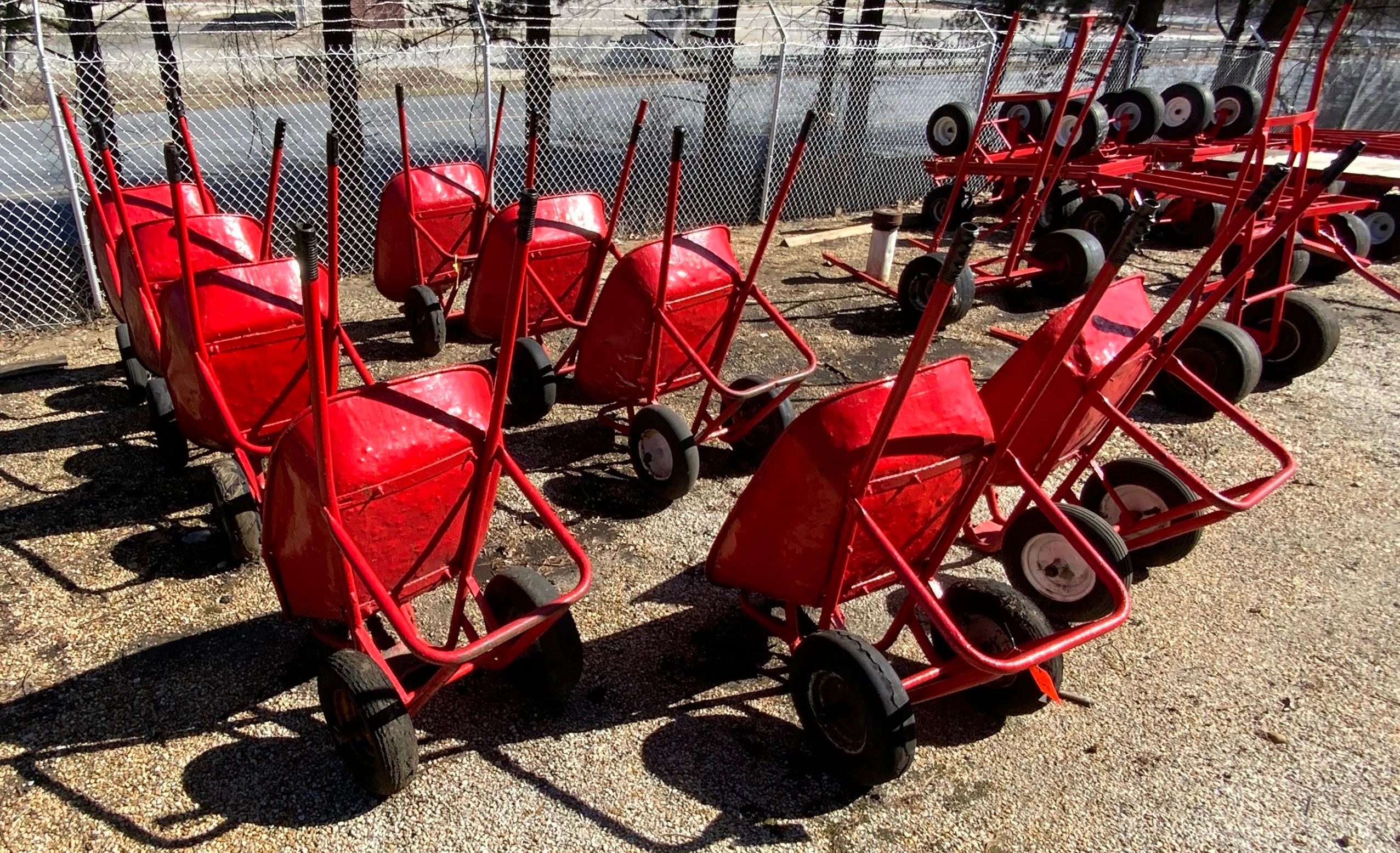 Lot of 9 Wheelbarrows