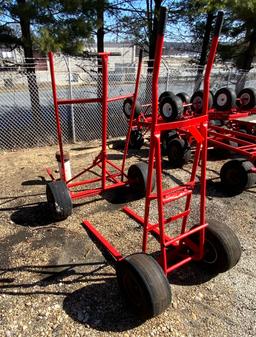 Lot of 2 Manual Fork Dolly Hand Trucks