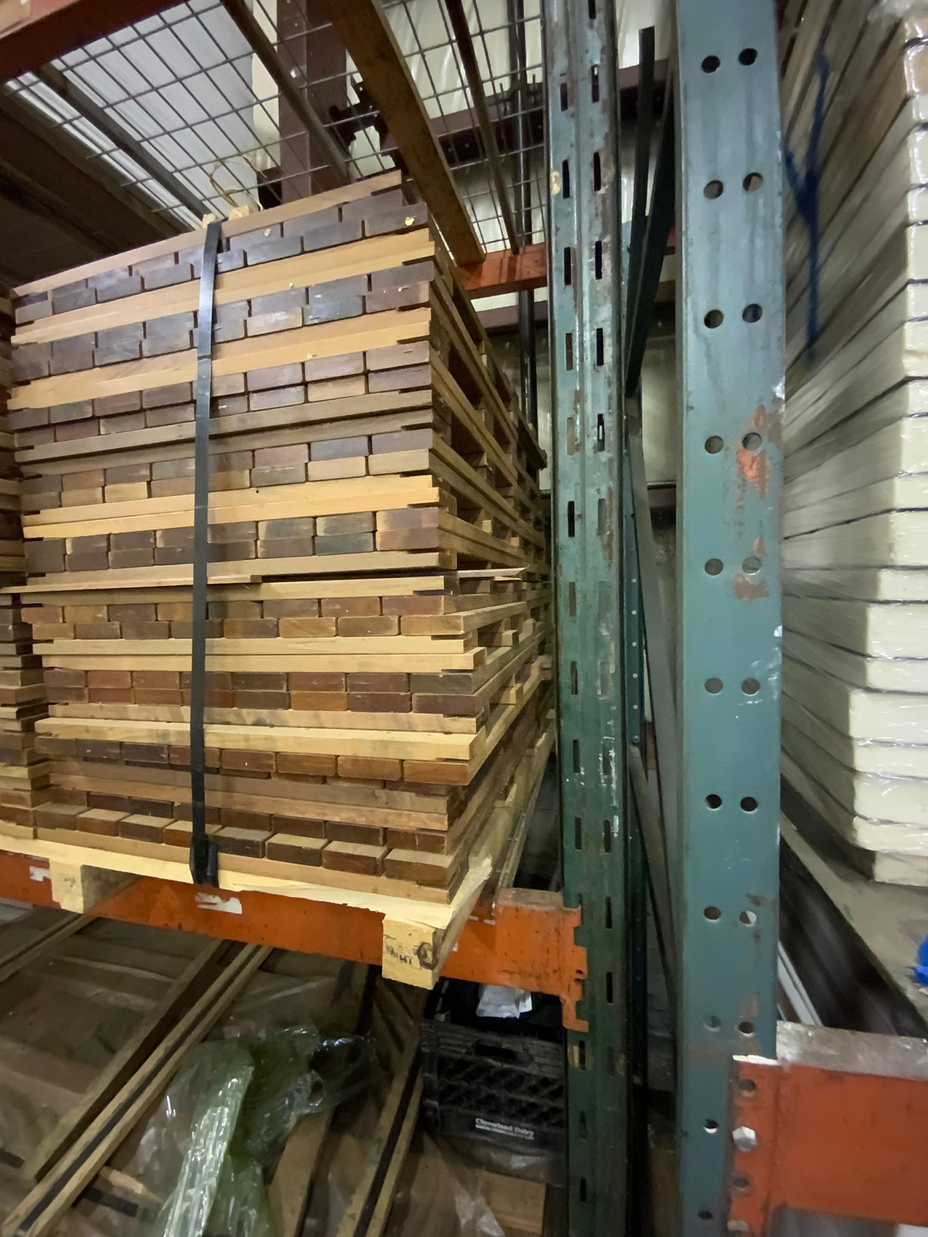 Large Pallet of Advantage Ipe Lumber Exotic Decking Wood Deck 70 Tiles 24” x 24”