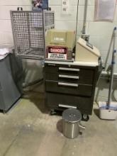 Cart & Contents - Kennedy 4-drawer Rolling Cart, Readco Cbm Mixer, Tools & Supplies