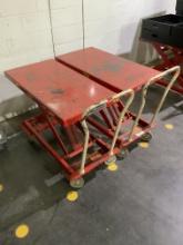 Lot Of 7 Bishamon Sugiyasu Esx40 880lb Max Lifting Tables