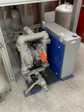 Wilden Stainless Steel Pump On Skid W/ Valves & Tranquilizer