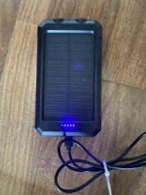POWER BANK SOLAR CHARGER 36800AH DUAL USB, FLASHLIGHT, WATERPROOF