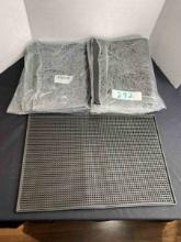 TEBERY BLACK MAT 7 PCS 18" X 12" SERVICE SPILL MAT